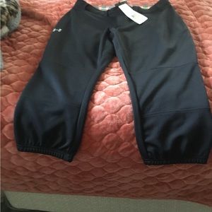Underarmour softball pants. Size medium. Black
